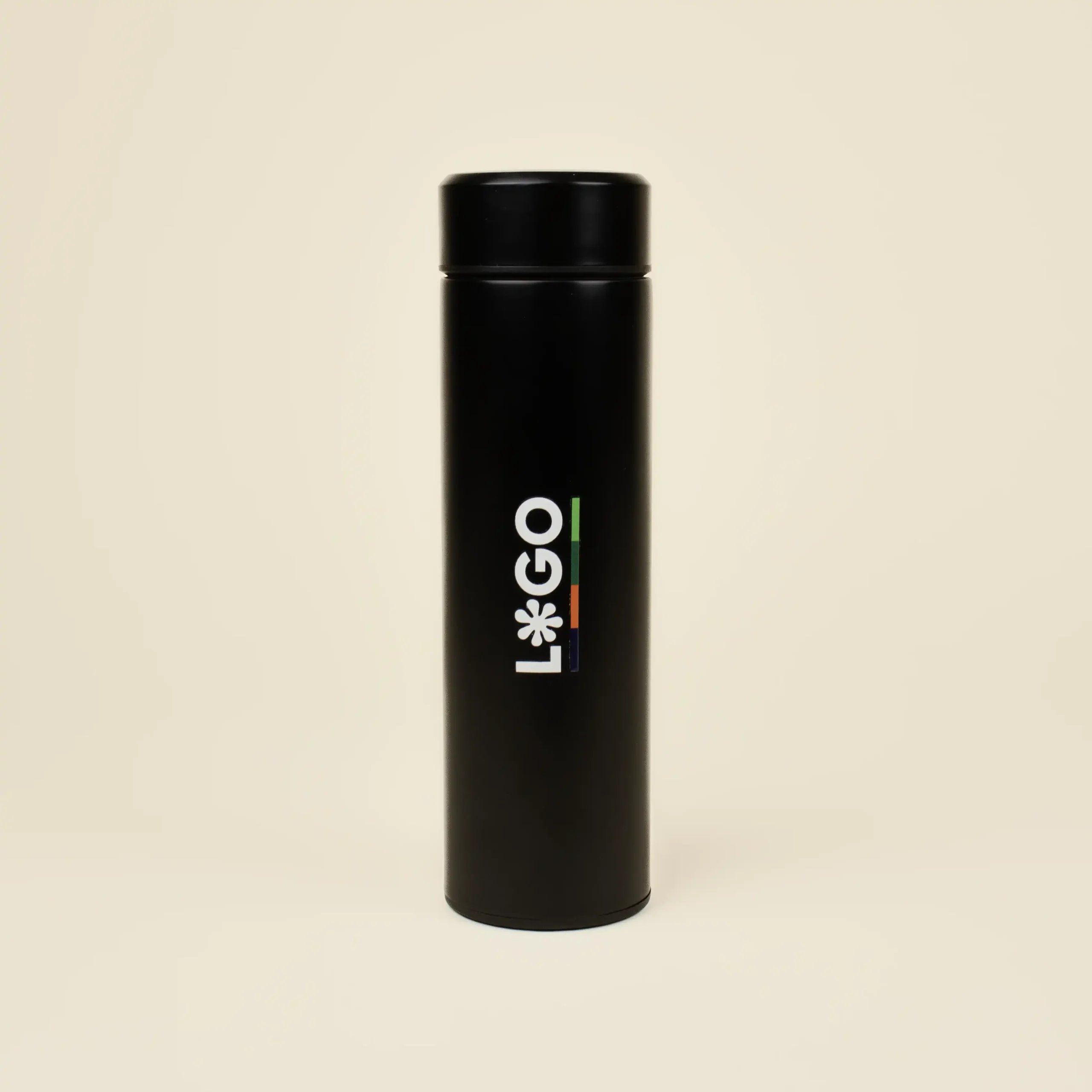 PISA: Gourde isotherme en acier inoxydable 500ml. Impression en quadri 