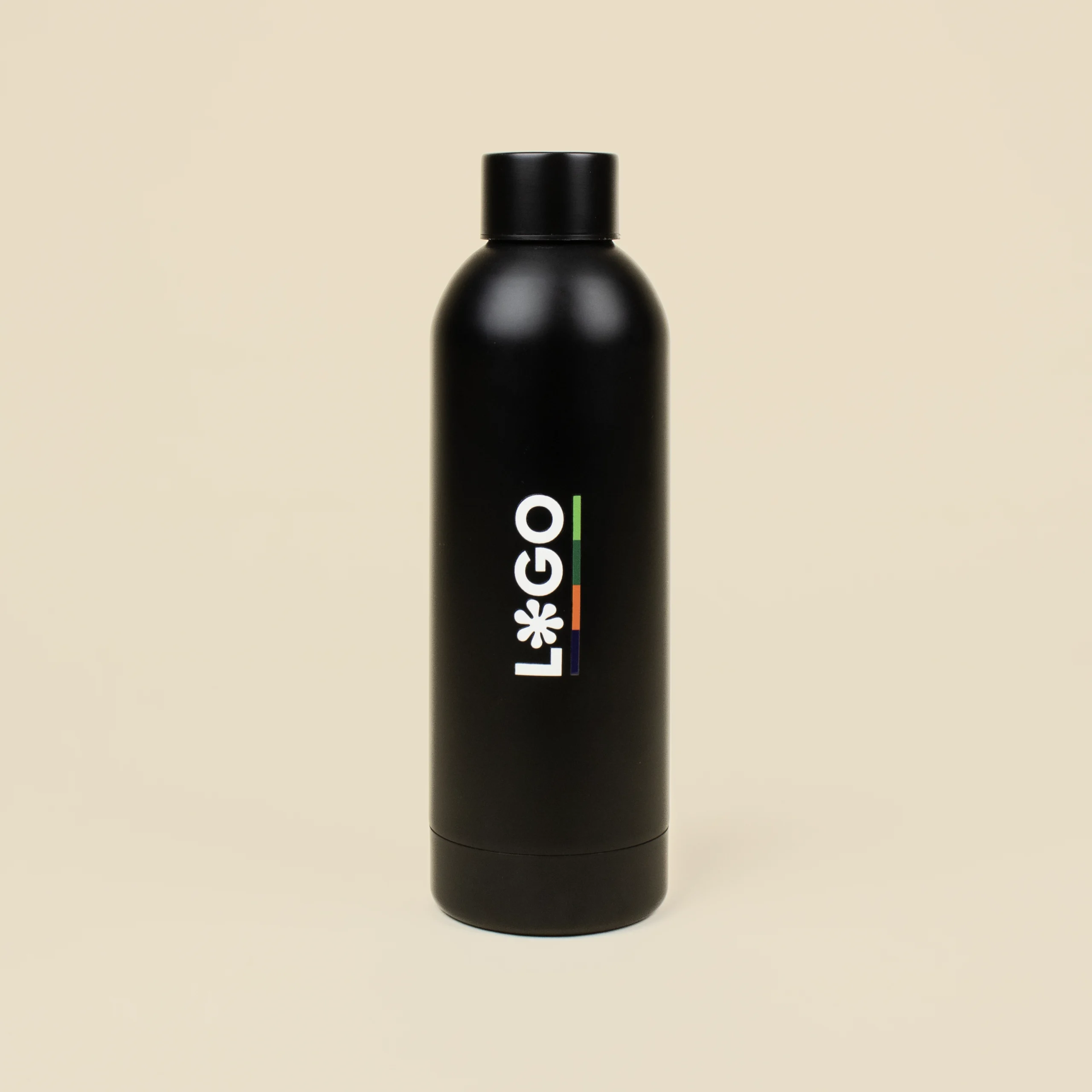 NORMA: Gourde isotherme en acier inoxydable 550ml. Impression en quadri 