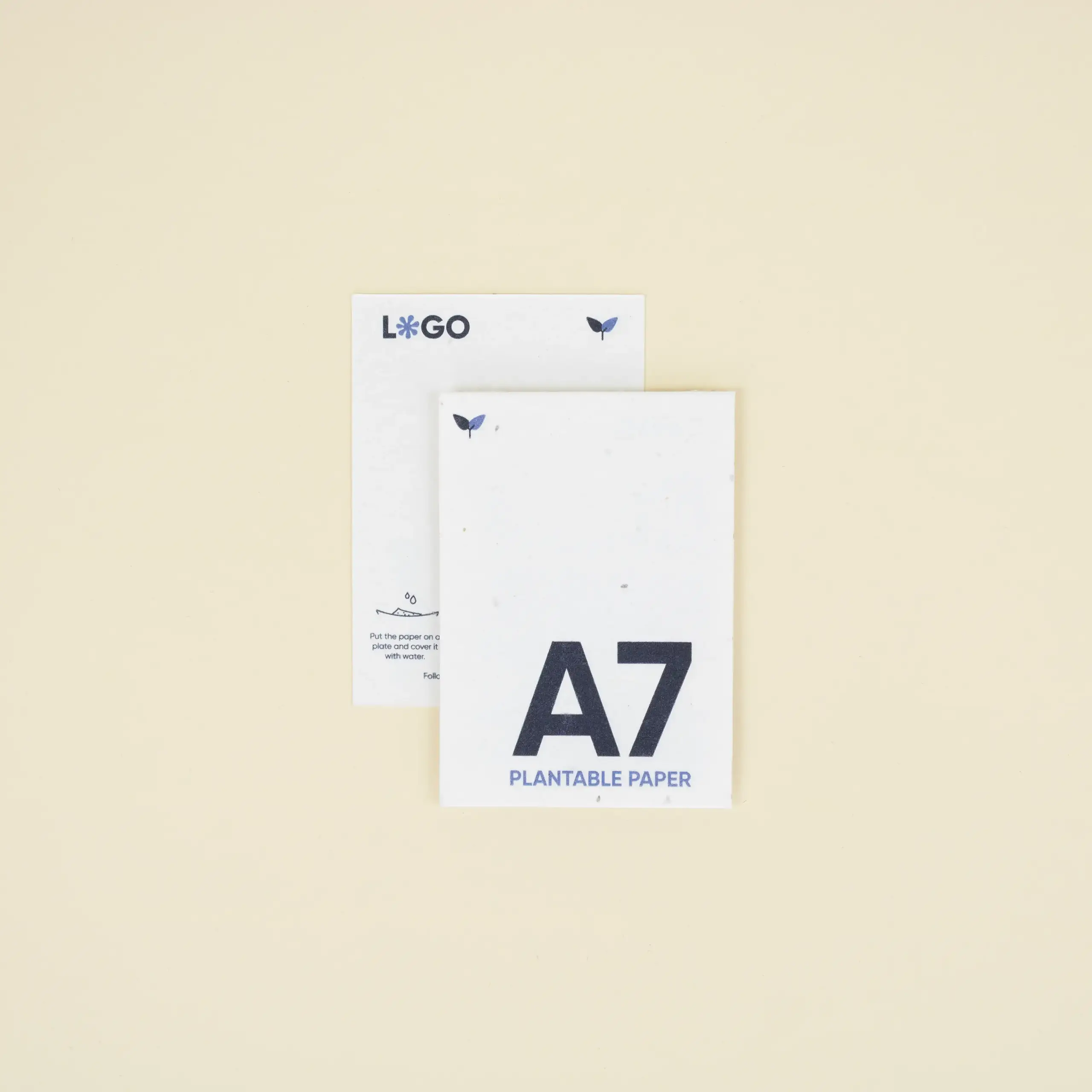 PAPIER À GRAINES : Carte A7. 7,4×10,5 cm.