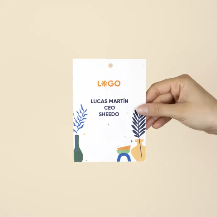 SEED PAPER: A6 Badge. 10,5×14,8 cm.