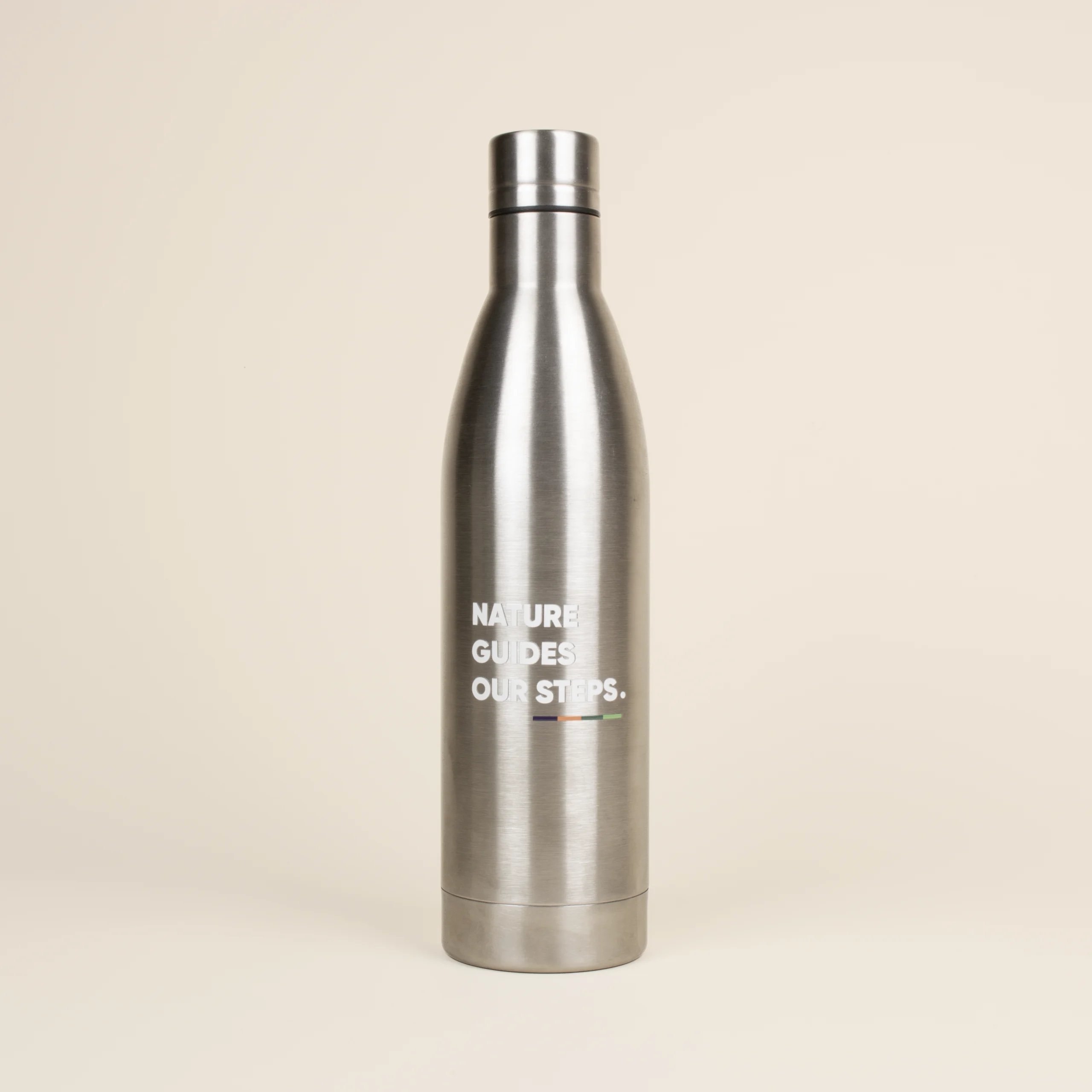 [007005] LITE: Gourde en acier inoxydable 1 litre. Impression en quadri 